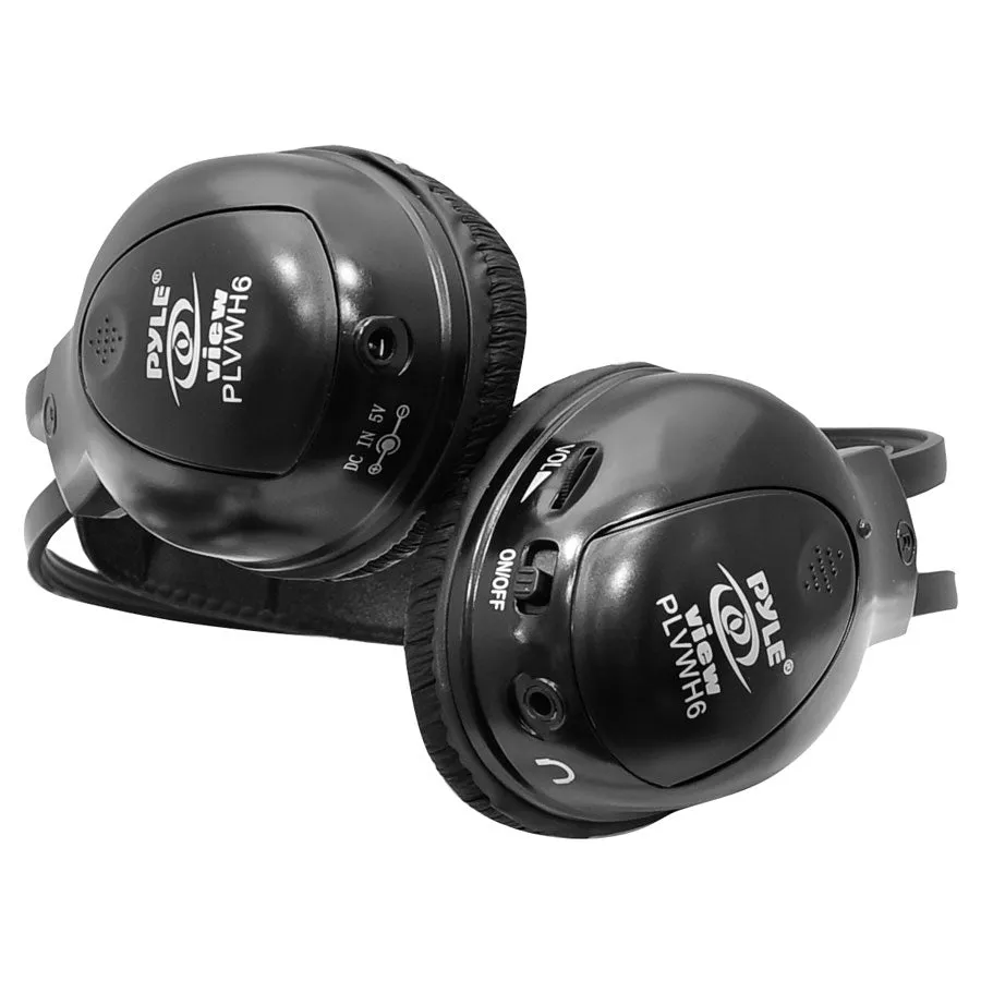 Dual Wireless Ir Mobile Video Stereo Headphones W/Transmitter