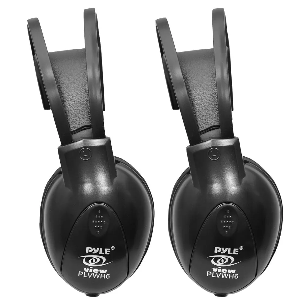 Dual Wireless Ir Mobile Video Stereo Headphones W/Transmitter