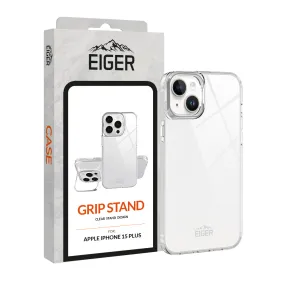 Eiger Grip Stand Case for Apple iPhone 15 Plus in Clear