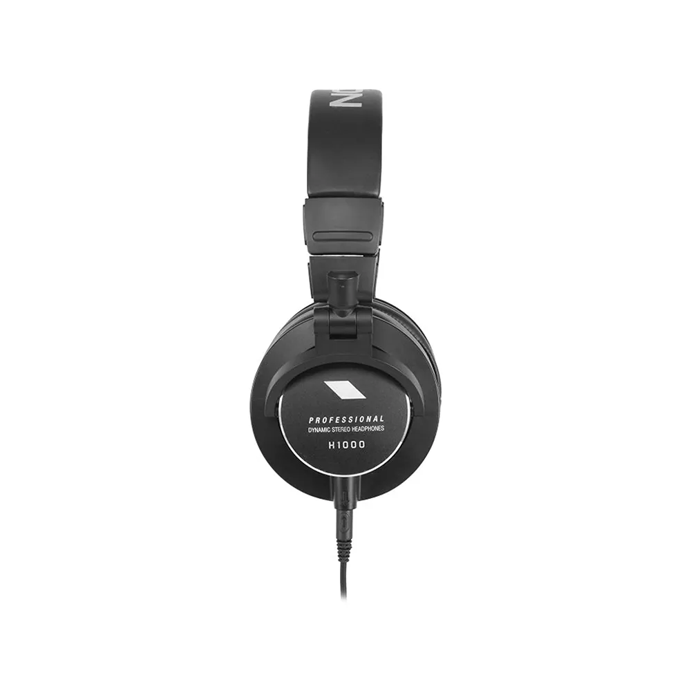 Eikon H1000 Closed Back Hi End Circumaural Headphones with 50mm Dynamic Neodymium Magnet and Double Detachable 3.5mm Stereo Jack Plug and 6.3mm Adapter