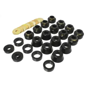 Energy Suspension Hyper-Flex Body Mount Bushing - Black / Cadmium - Jeep Wrangler YJ 1987-95