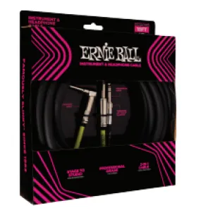 Ernie Ball 6411EB Instrument & Headphone Cable - 18 Feet