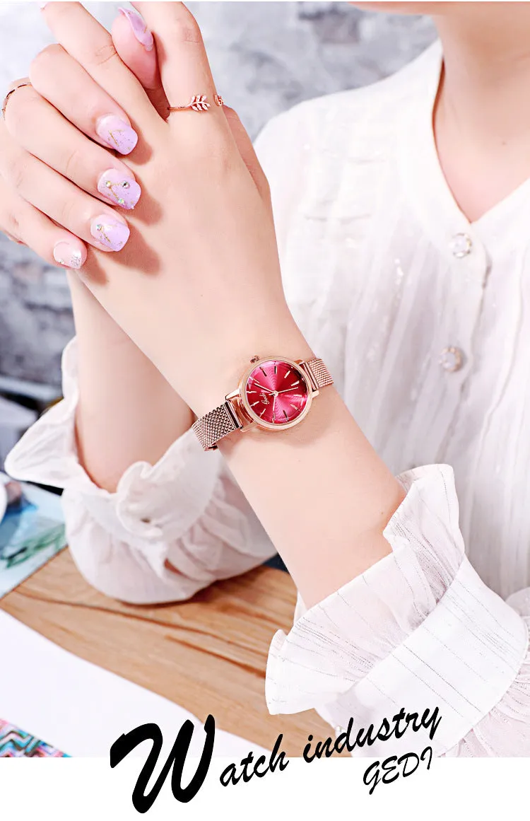 Fashion Gradient Dial Quartz Women's Watch