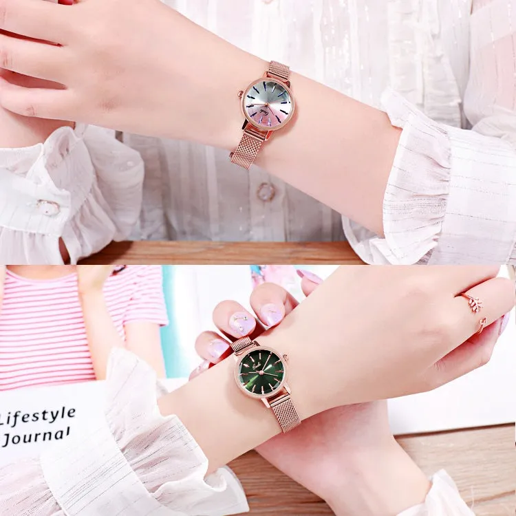 Fashion Gradient Dial Quartz Women's Watch