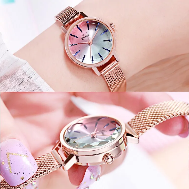 Fashion Gradient Dial Quartz Women's Watch