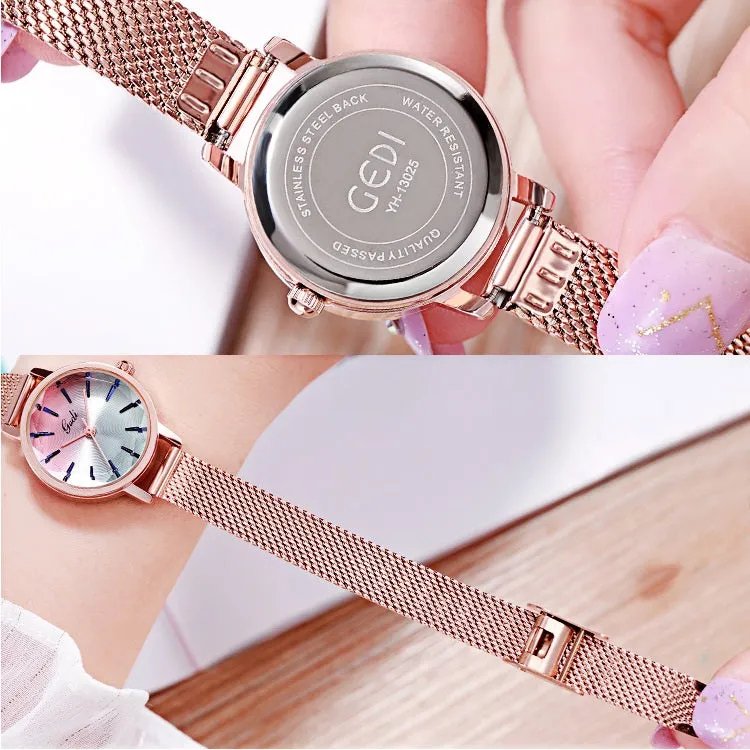 Fashion Gradient Dial Quartz Women's Watch