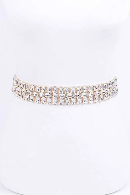 Fashion Junkie- Rhinestone Chain Belt