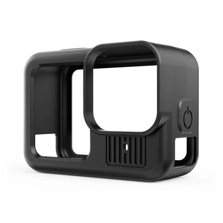 For GoPro HERO13 Black PULUZ Silicone Protective Case Cover with Wrist Strap & Lens Cover (Black)