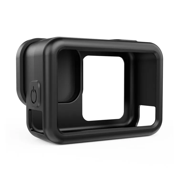 For GoPro HERO13 Black PULUZ Silicone Protective Case Cover with Wrist Strap & Lens Cover (Black)