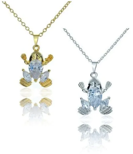 frog necklace - gold only Case of 3