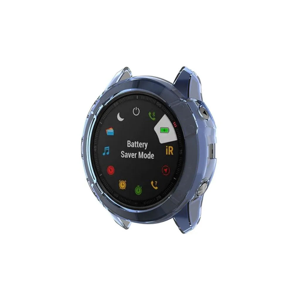 Garmin Fenix 6X / 6X Pro transparent cover - Blue