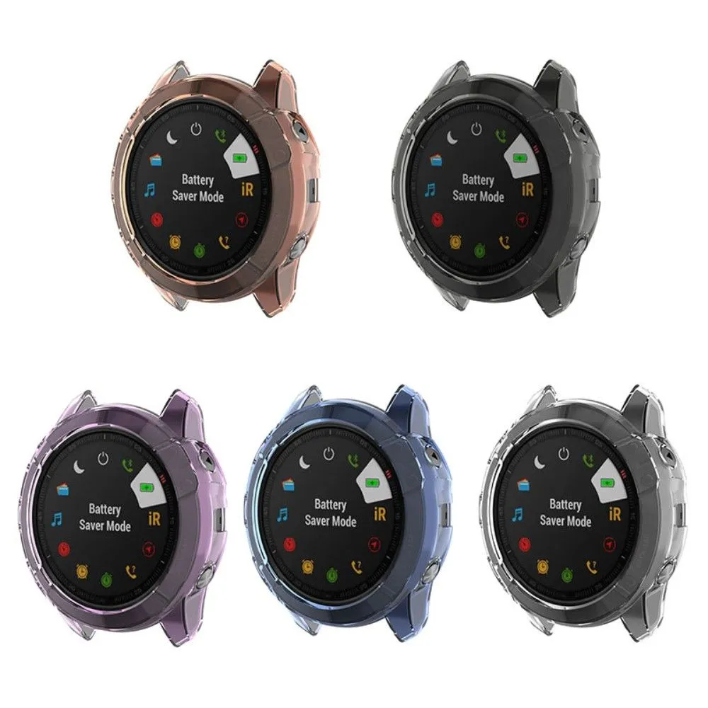 Garmin Fenix 6X / 6X Pro transparent cover - Blue