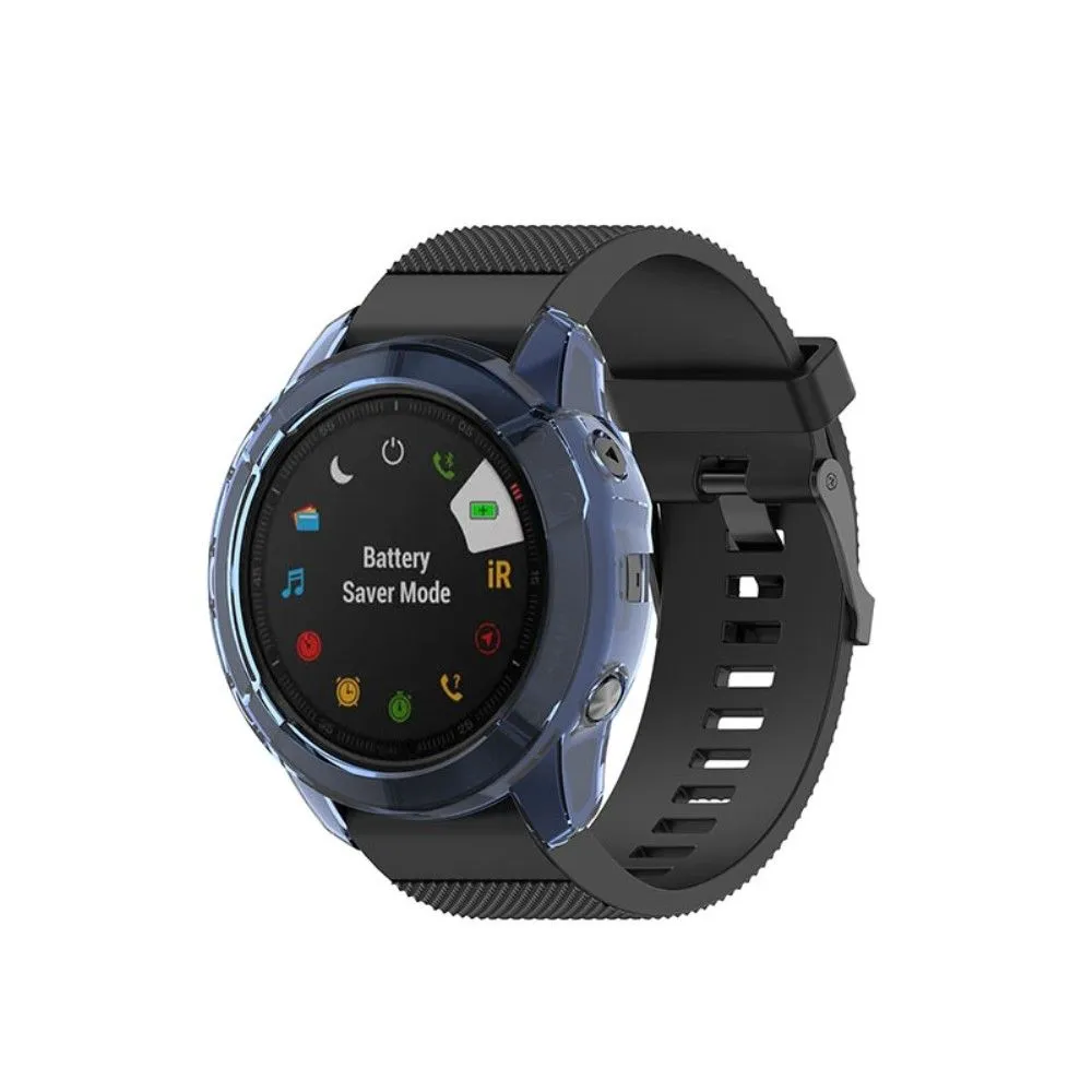 Garmin Fenix 6X / 6X Pro transparent cover - Blue