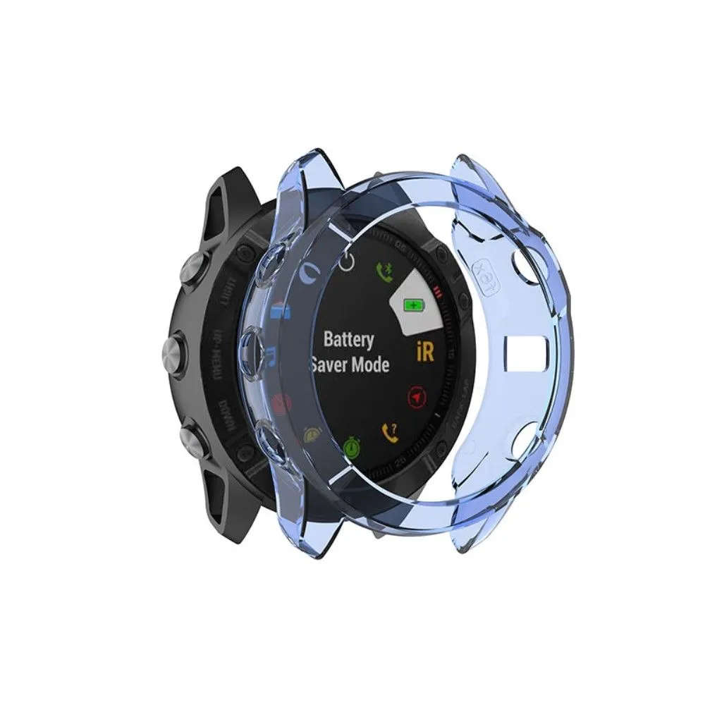 Garmin Fenix 6X / 6X Pro transparent cover - Blue