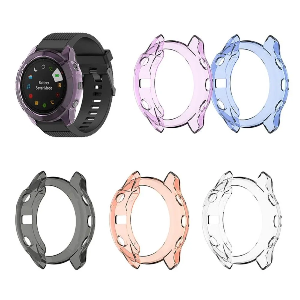 Garmin Fenix 6X / 6X Pro transparent cover - Blue