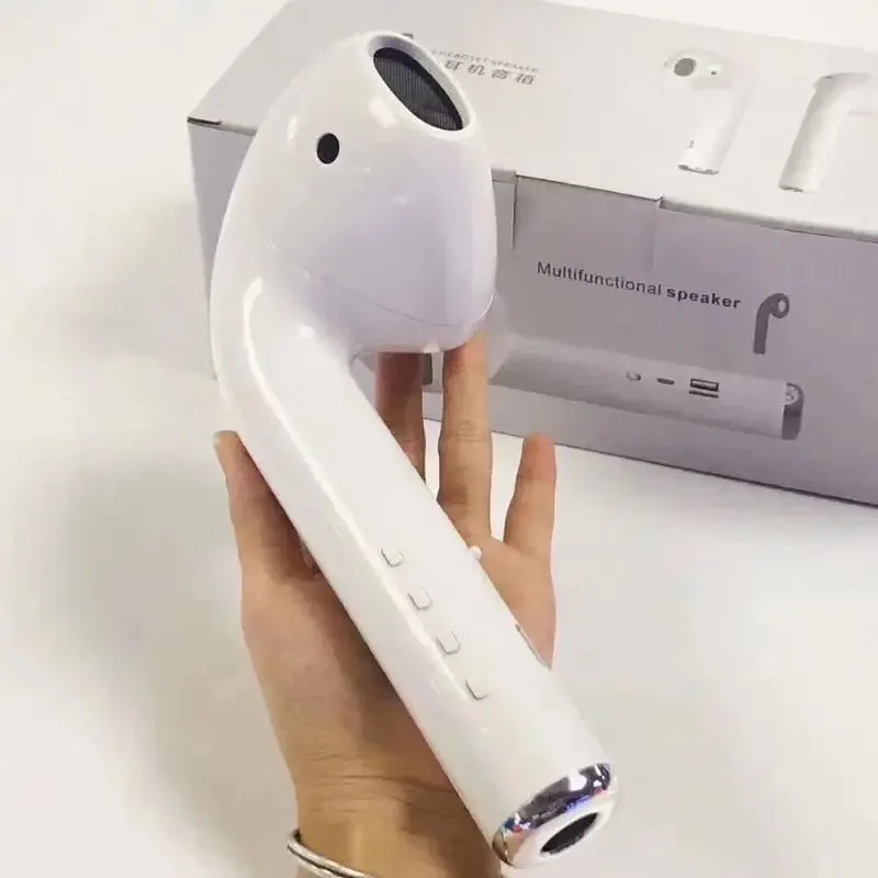 Giant Earphone Bluetooth Speaker – Wireless Stereo Music Player, Creative Headset-Shaped Soundbar with Radio Playback