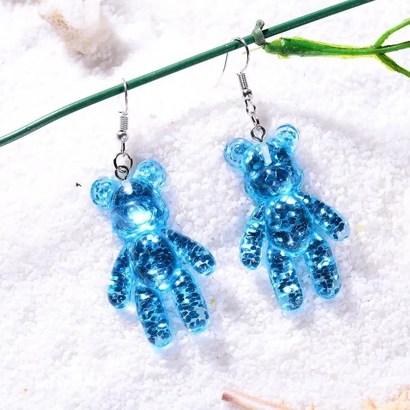 Glitter Bear Earrings