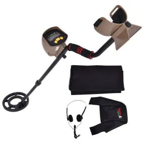 Goplus Waterproof Metal Detector 8.3&quot; Depth Sensitive Underground Gold Search w/ Headphones and Backpack MD-6200