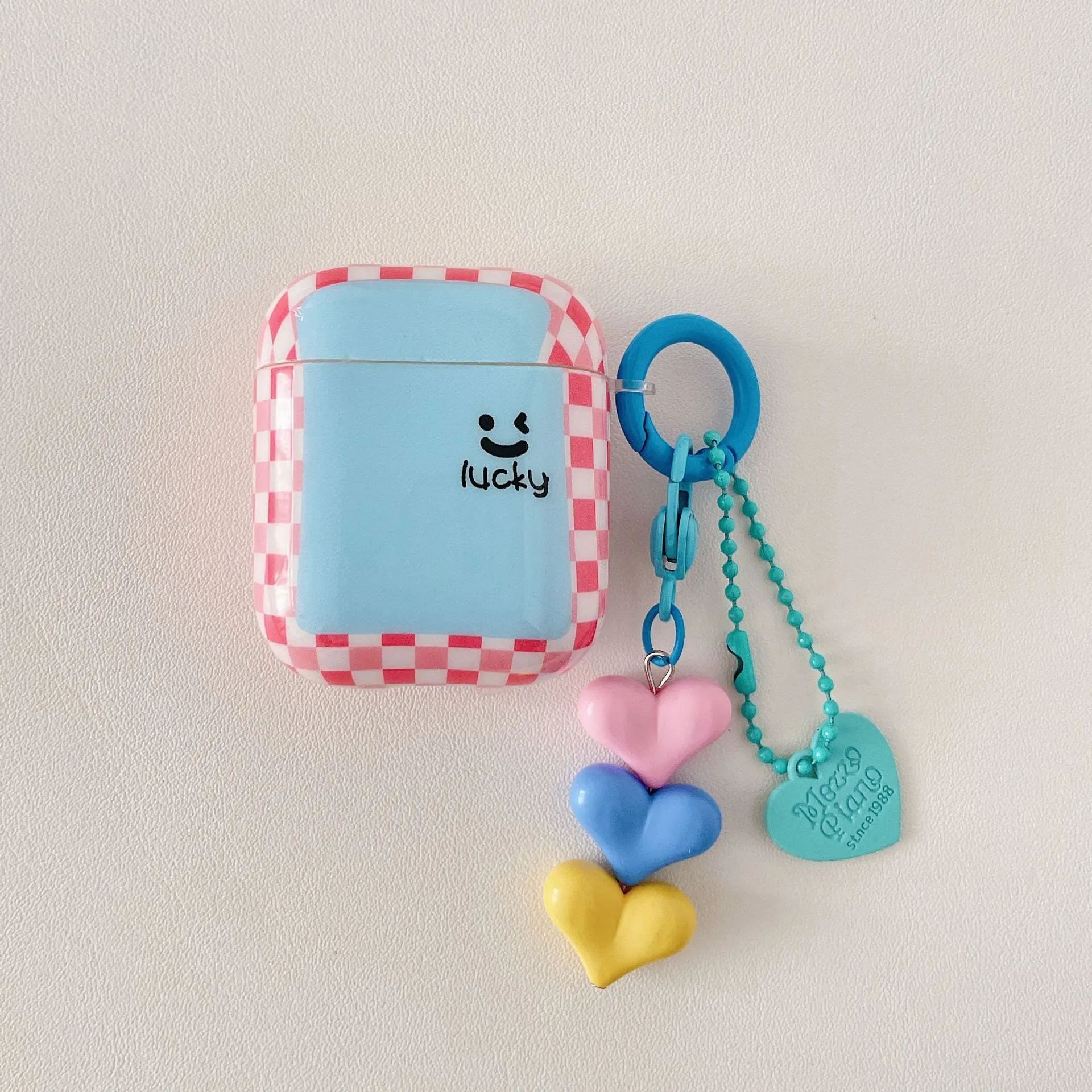 Grid Protective Case Silicone Earphone Shell Pendant