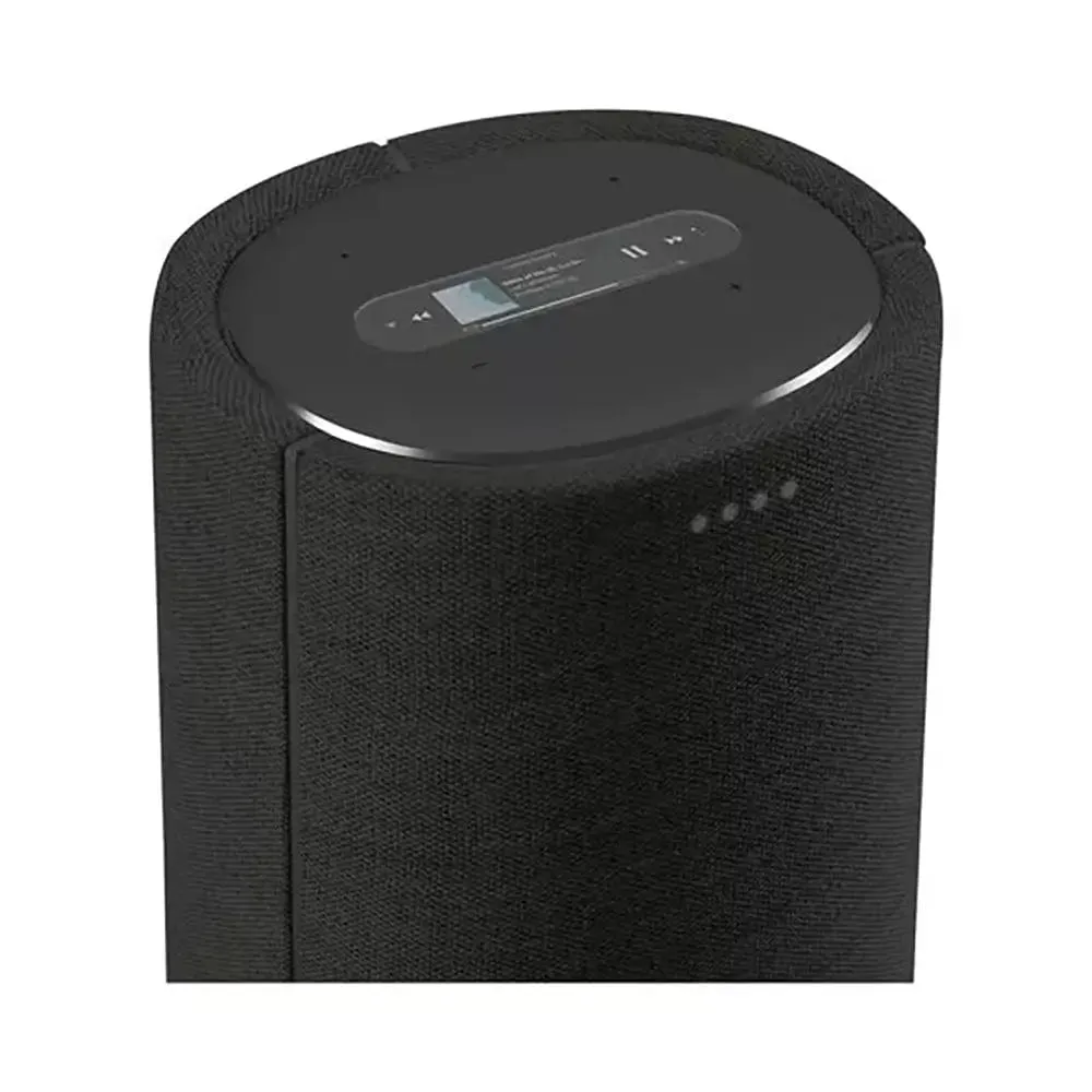 Harman Kardon Citation Tower, Voice Activated Floor-standing Speaker with Google Assistant, 34.7cm Wide - Black