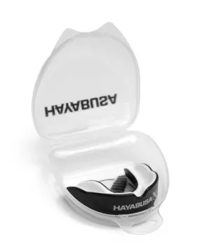 Hayabusa Combat MOUTHGUARD Senior Age 10  Black White