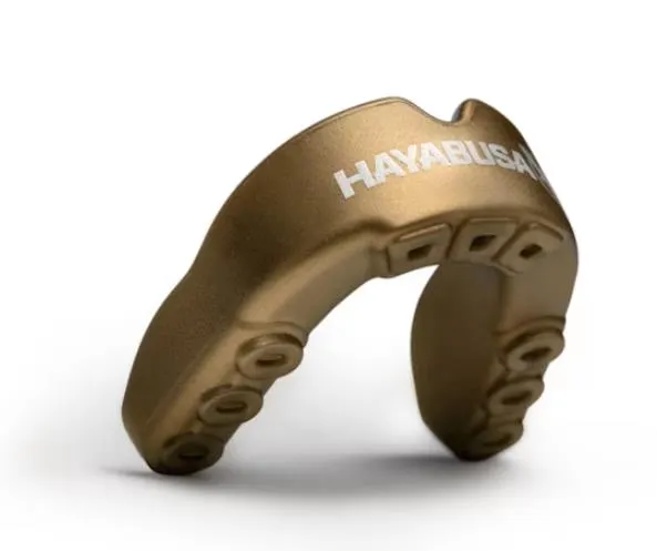 Hayabusa Combat MOUTHGUARD Senior Age 10  Gold White