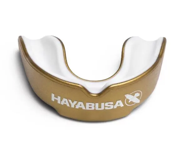 Hayabusa Combat MOUTHGUARD Senior Age 10  Gold White