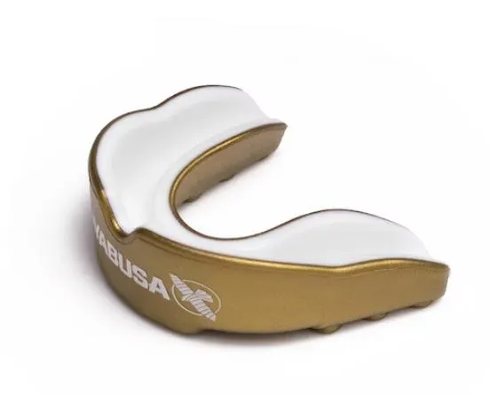 Hayabusa Combat MOUTHGUARD Senior Age 10  Gold White