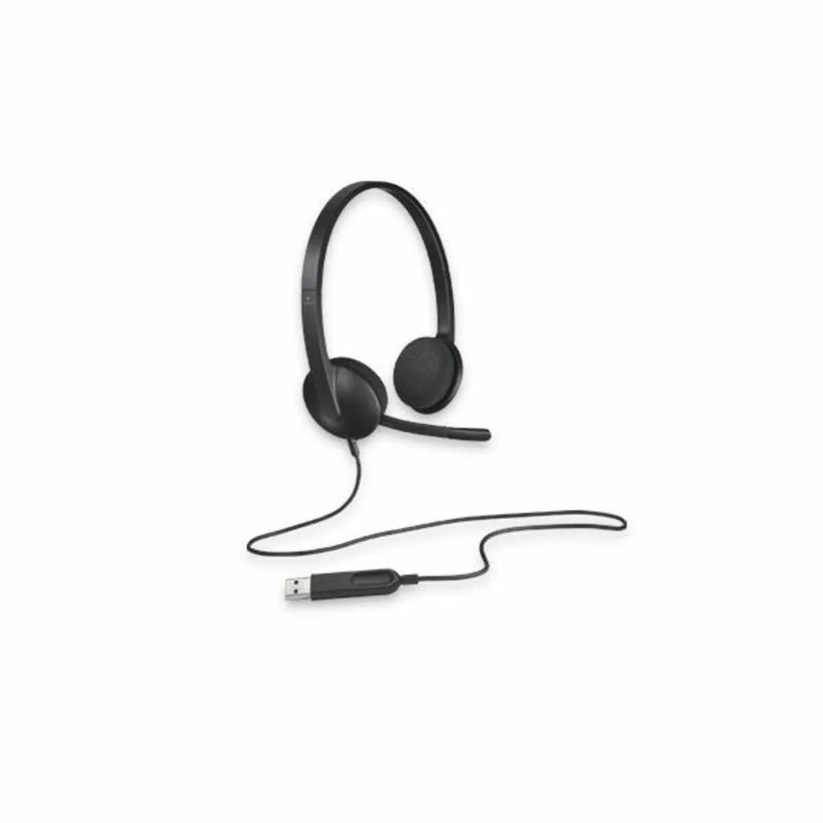 Headphones with Microphone Logitech H340 USB 1,8 m Black