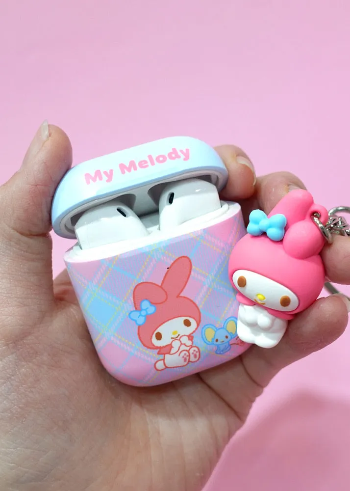 Hello Kitty & Friends argyle airpods case cover & Keychain - SANRIO Korea