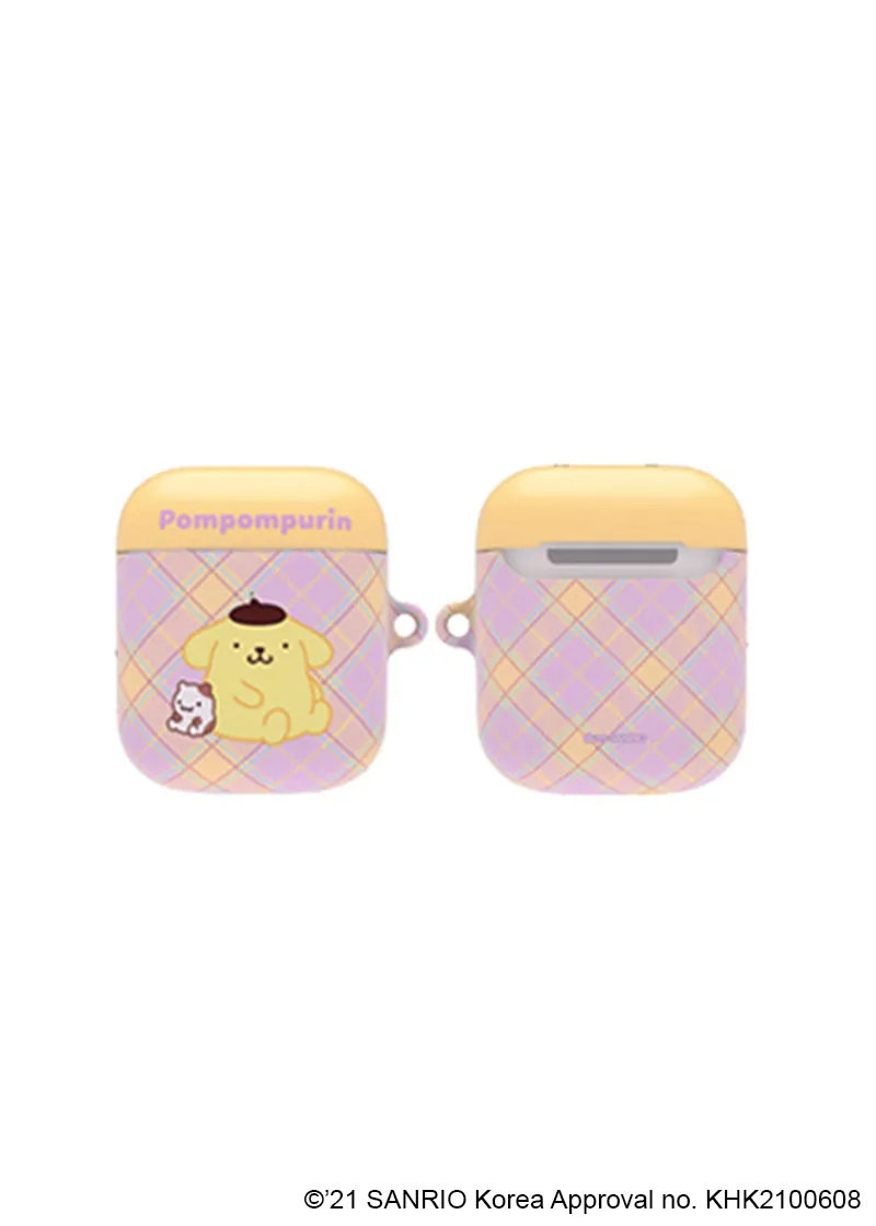 Hello Kitty & Friends argyle airpods case cover & Keychain - SANRIO Korea