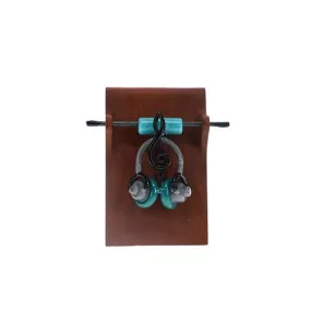 Hicdogg Headphones Teal Trebel Clef Pendant