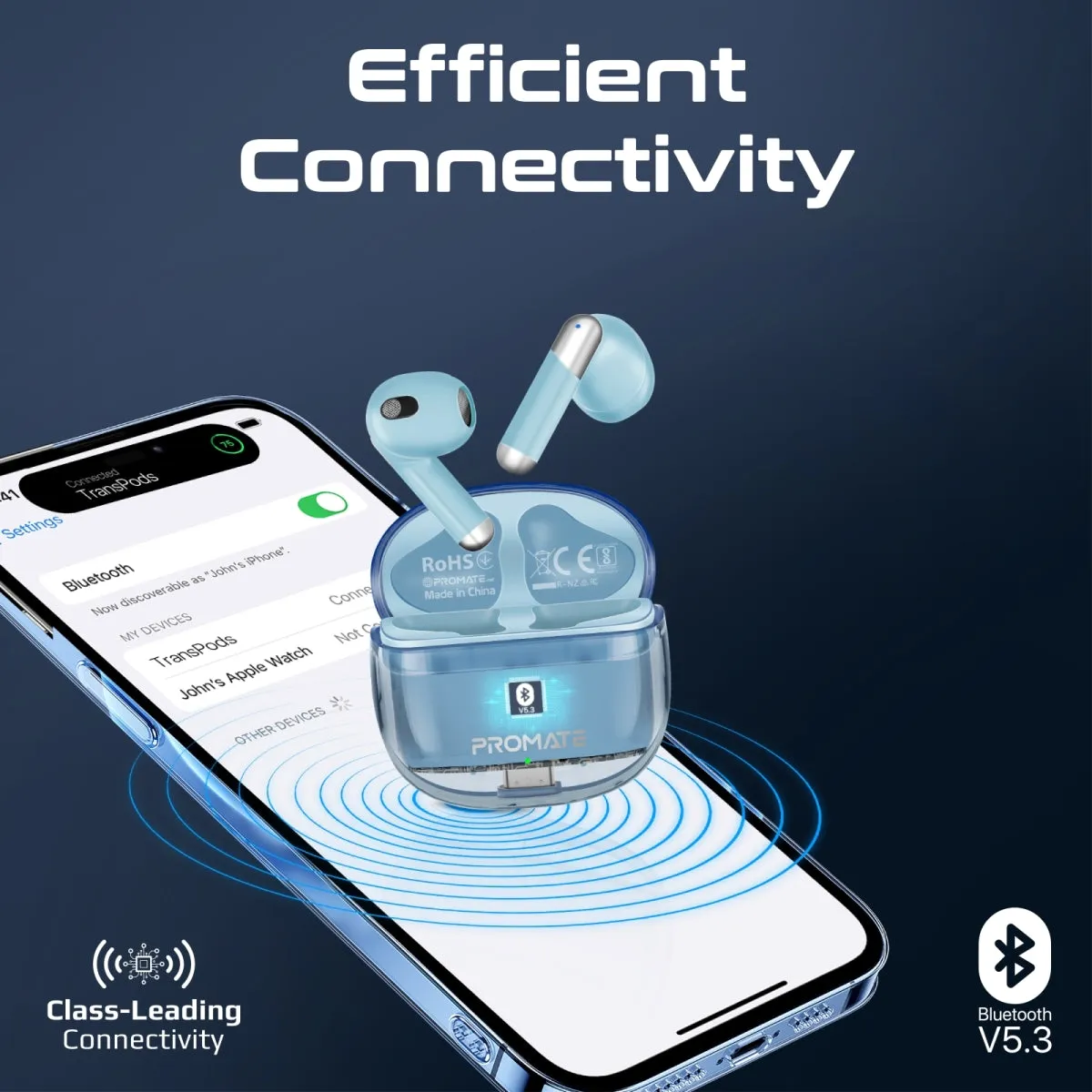 High Definition Transparent TWS Earbuds with IntelliTouch