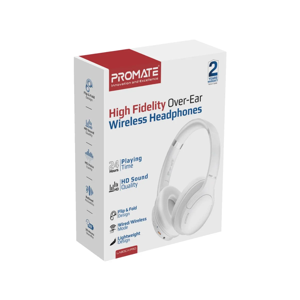 High Fidelity Over-Ear Wireless Headphones