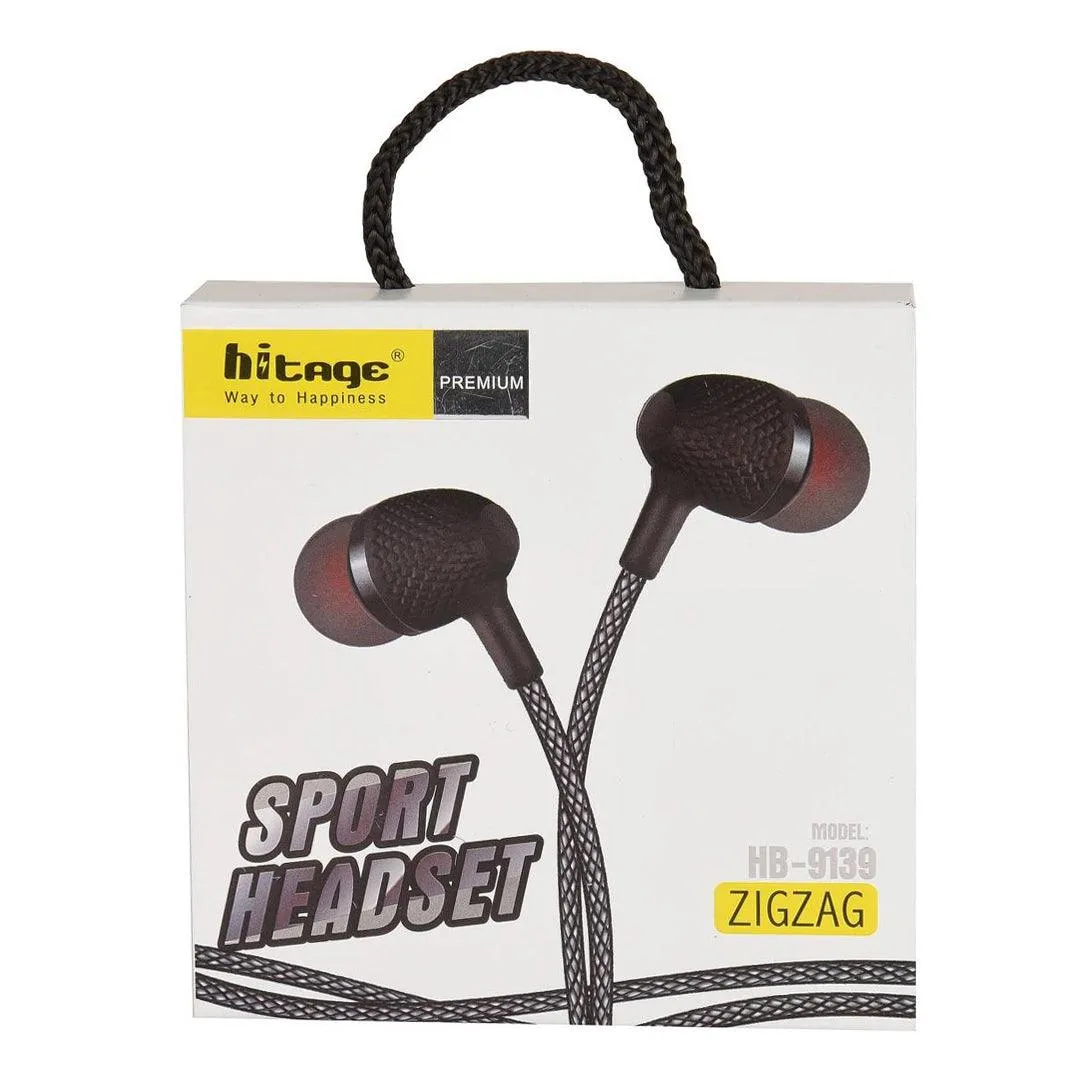 Hitage Sports Zig Zag Headset HB-9139