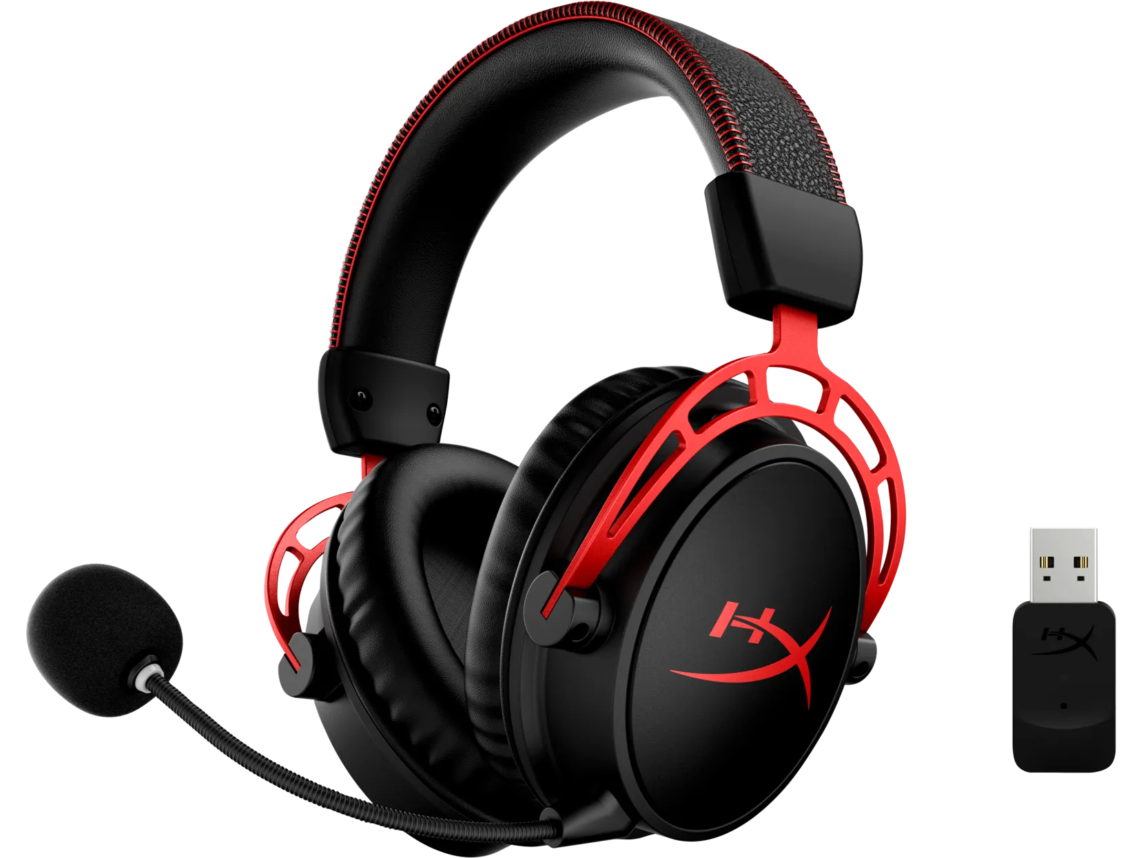 HyperX Cloud Alpha Wireless Over-Ear Gaming Headset, USB 2.0, Black&Red - 4P5D4AA