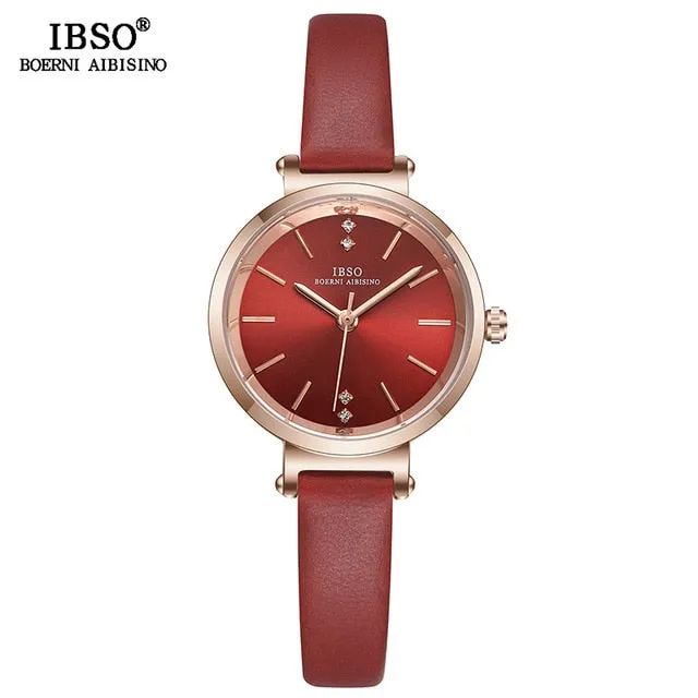 IBSO 8 MM Ultra-Thin Wrist Women Watches