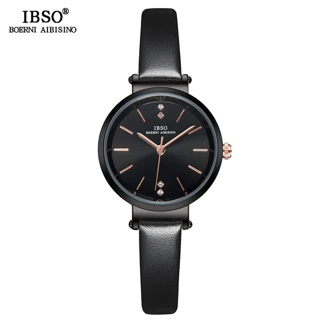 IBSO 8 MM Ultra-Thin Wrist Women Watches