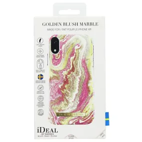 iDeal of Sweden Printed Case for Apple iPhone XR - Golden Blush Marble