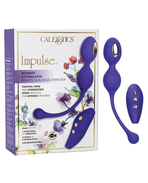 Impulse Intimate Estim Remote Dual Kegel Exerciser - Blue