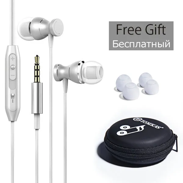 In-Ear Earphone Headset In-line Control Magnetic Clarity Stereo Sound With Mic Earphones For iPhone Mobile Phone MP3 MP4