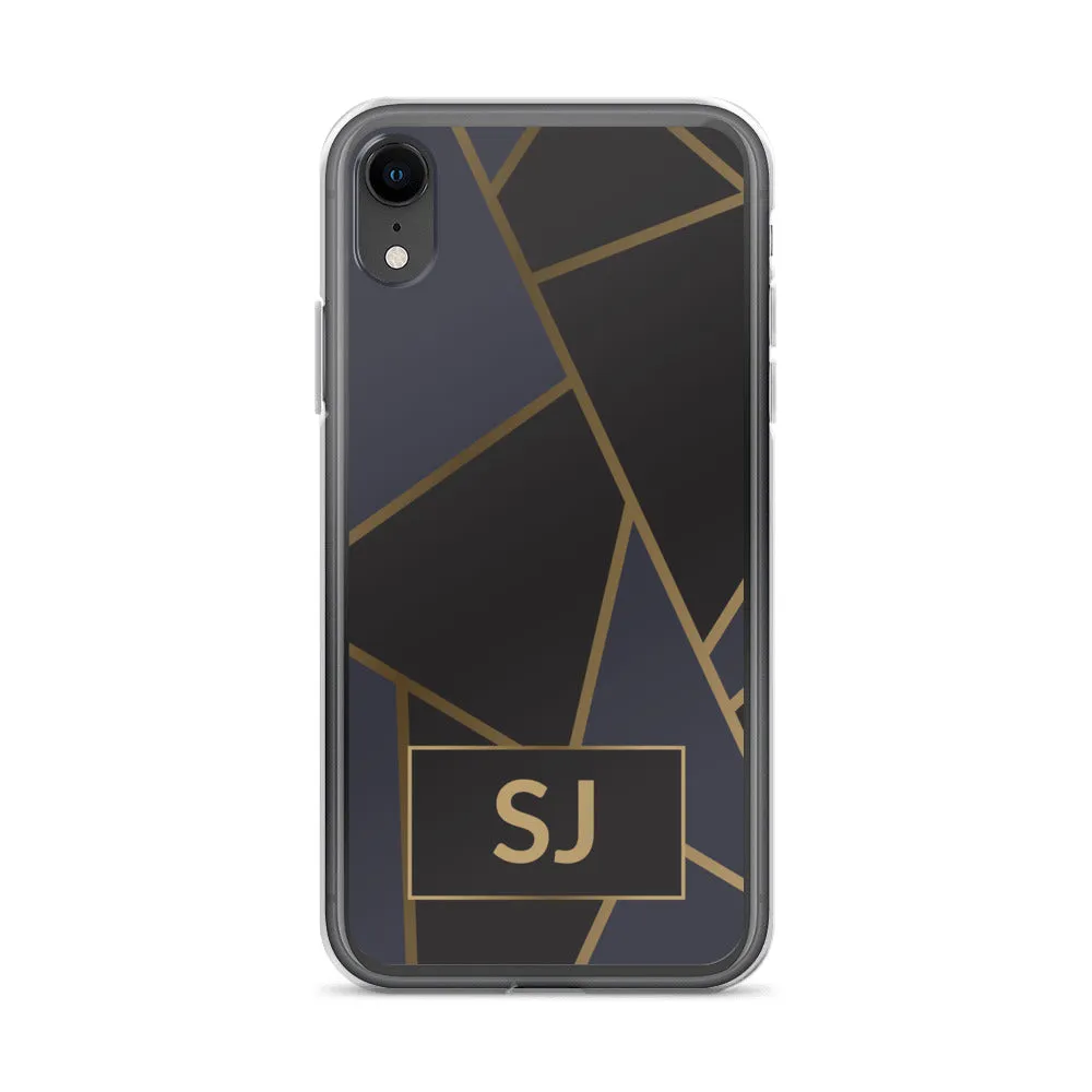 iPhone Case - Luxe Black & Gold Geometric