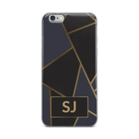 iPhone Case - Luxe Black & Gold Geometric