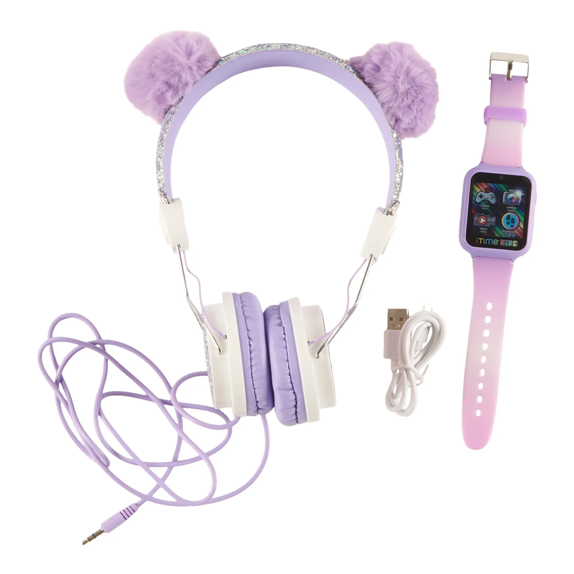 iTime Watch and Headphone Set, 2-Pieces