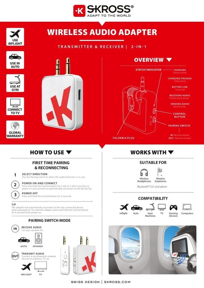 ITSK 1191 SKROSS - Wireless Audio Adapter