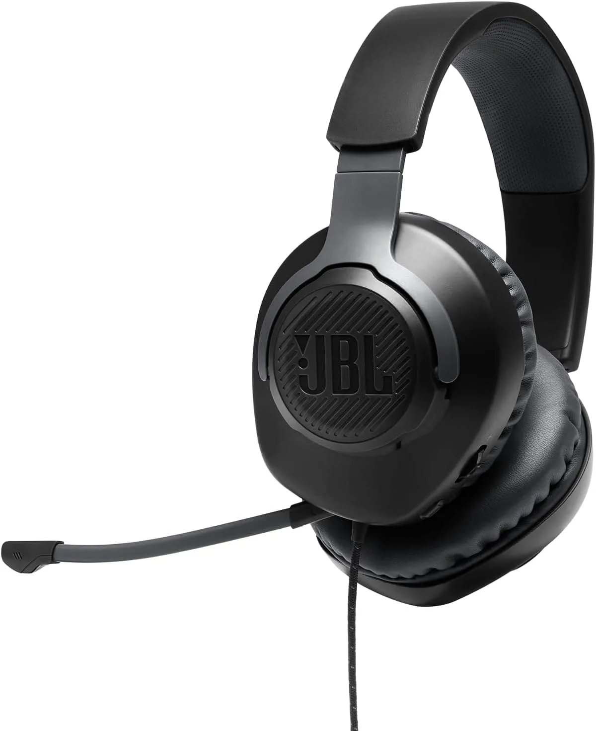 JBL Quantum 100 Wired Over-Ear Gaming Headset with Boom Mic, Multi-Platform Compatible, Black