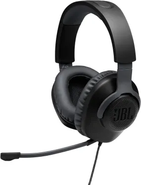 JBL Quantum 100 Wired Over-Ear Gaming Headset with Boom Mic, Multi-Platform Compatible, Black