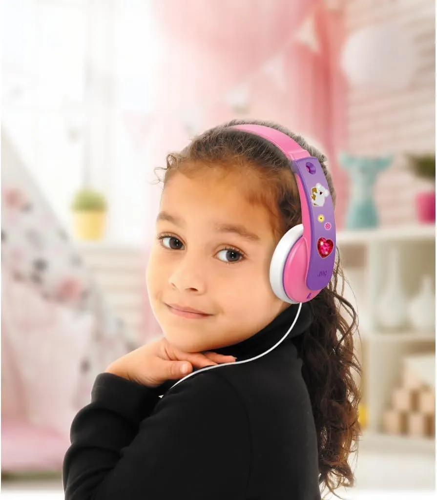 JVC Tinyphones Stereo Kids Wired 3.5mm Headphones Pink/Purple - HA-KD7PN-E