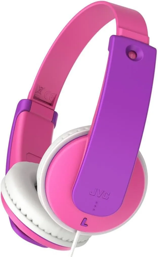 JVC Tinyphones Stereo Kids Wired 3.5mm Headphones Pink/Purple - HA-KD7PN-E