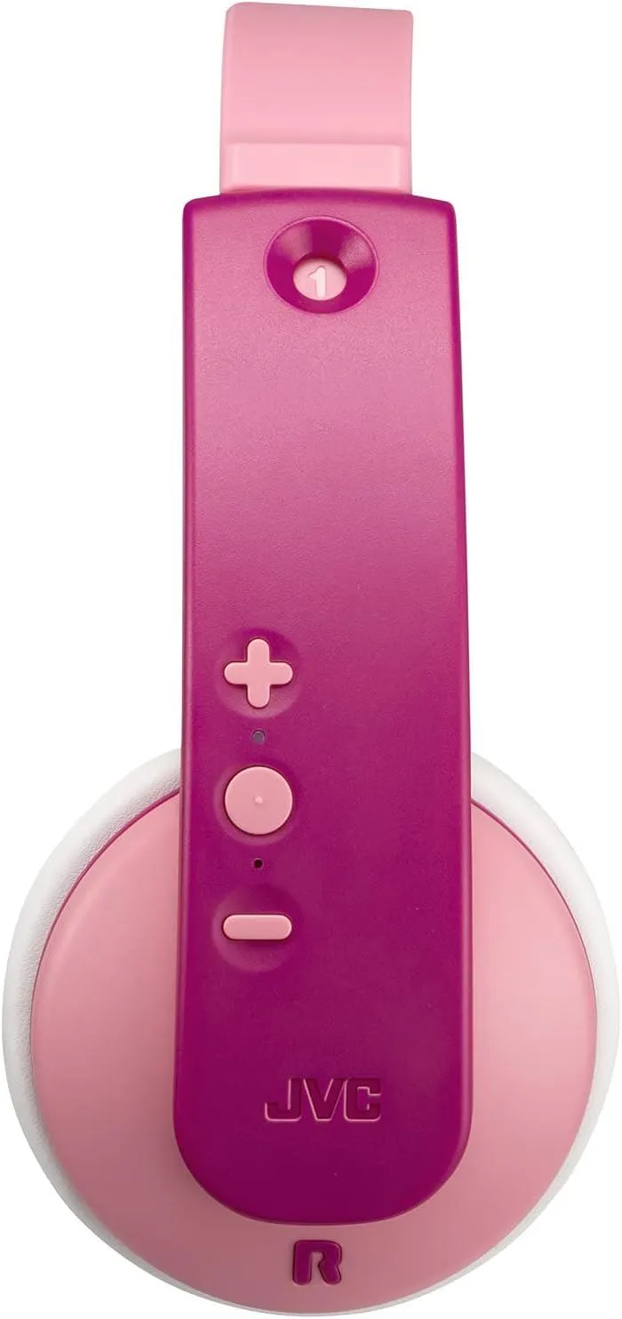 JVC Tinyphones Stereo Kids Wireless Bluetooth Headphones Pink - HA-KD10W-P-E